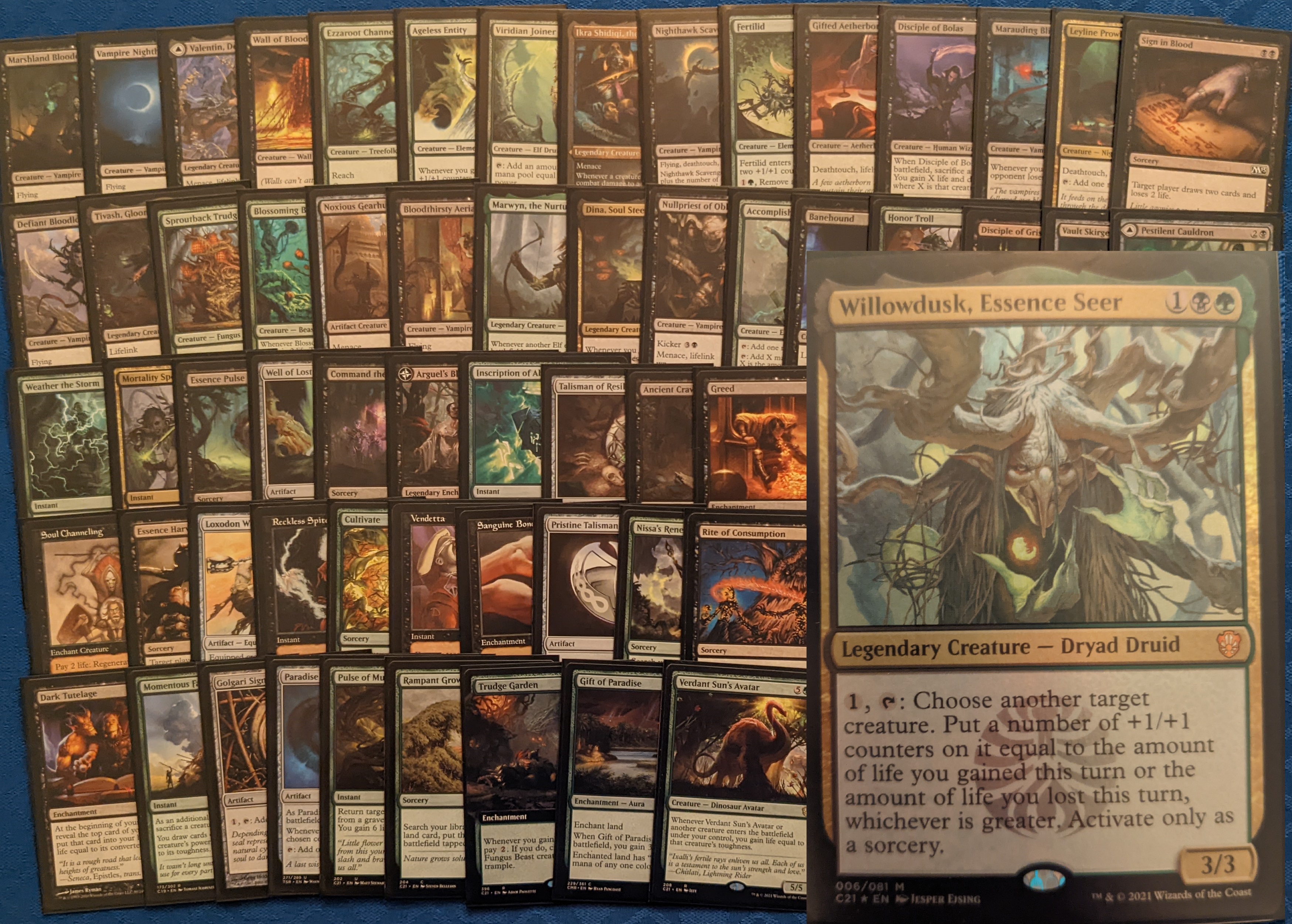 Willowdusk, Essence Seer - Lifegain/Loss EDH Deck (Custom 100 Card Commander Deck)